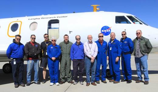 NASA Langley Group in front of the Falcon