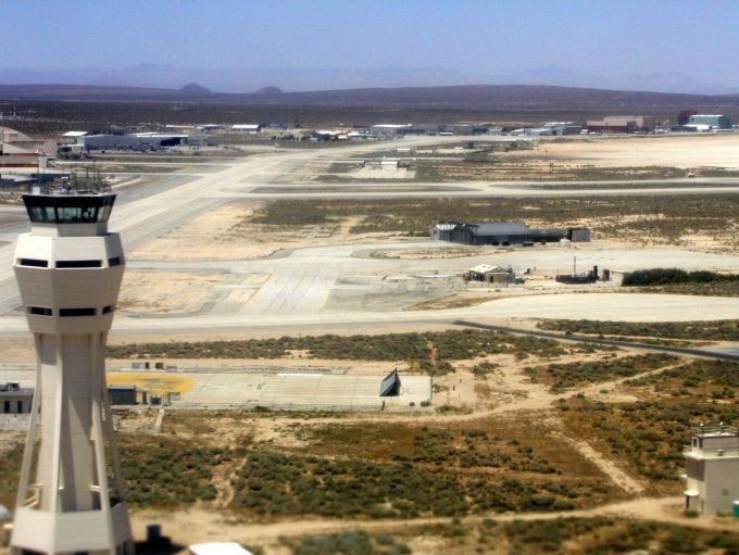 Photo from the NASA DC-8 flying over Edwards Air Force Base, Calif.
